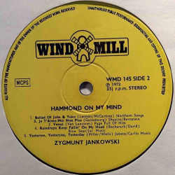 Jankowski Zygmunt 1972 WMD 145 Hammond  vinyl LP no cover
