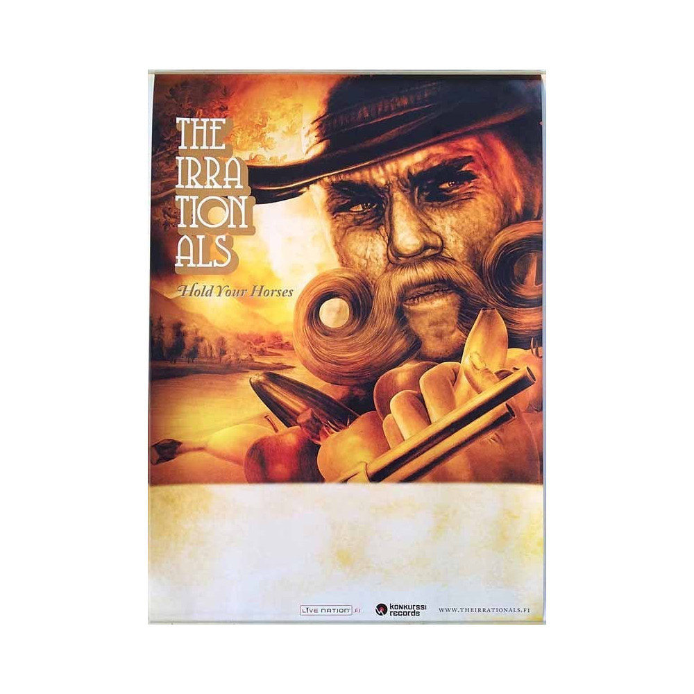 The Irrationals, Hold Your Horses, Used Poster, year 2011 width 41cm  height 58 cm 41cm x 58cm