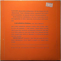 Vieraan kielen oppikurssi: vaivatonta ITALIAA matkailijoille  kansi VG levy EX käytetty vinyylisingle PS