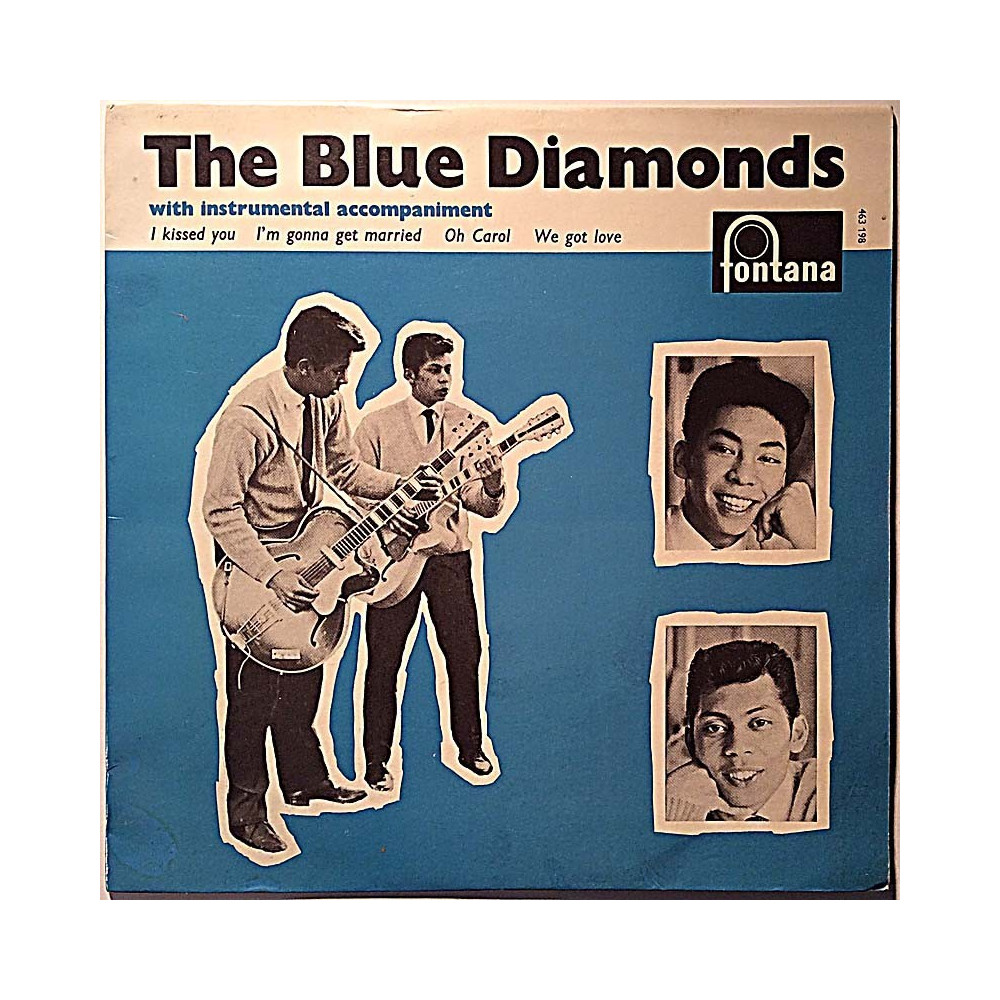 Blue Diamonds 1960 463 198 TE I Kissed You / I'm Gonna Get Married begagnad singelskiva