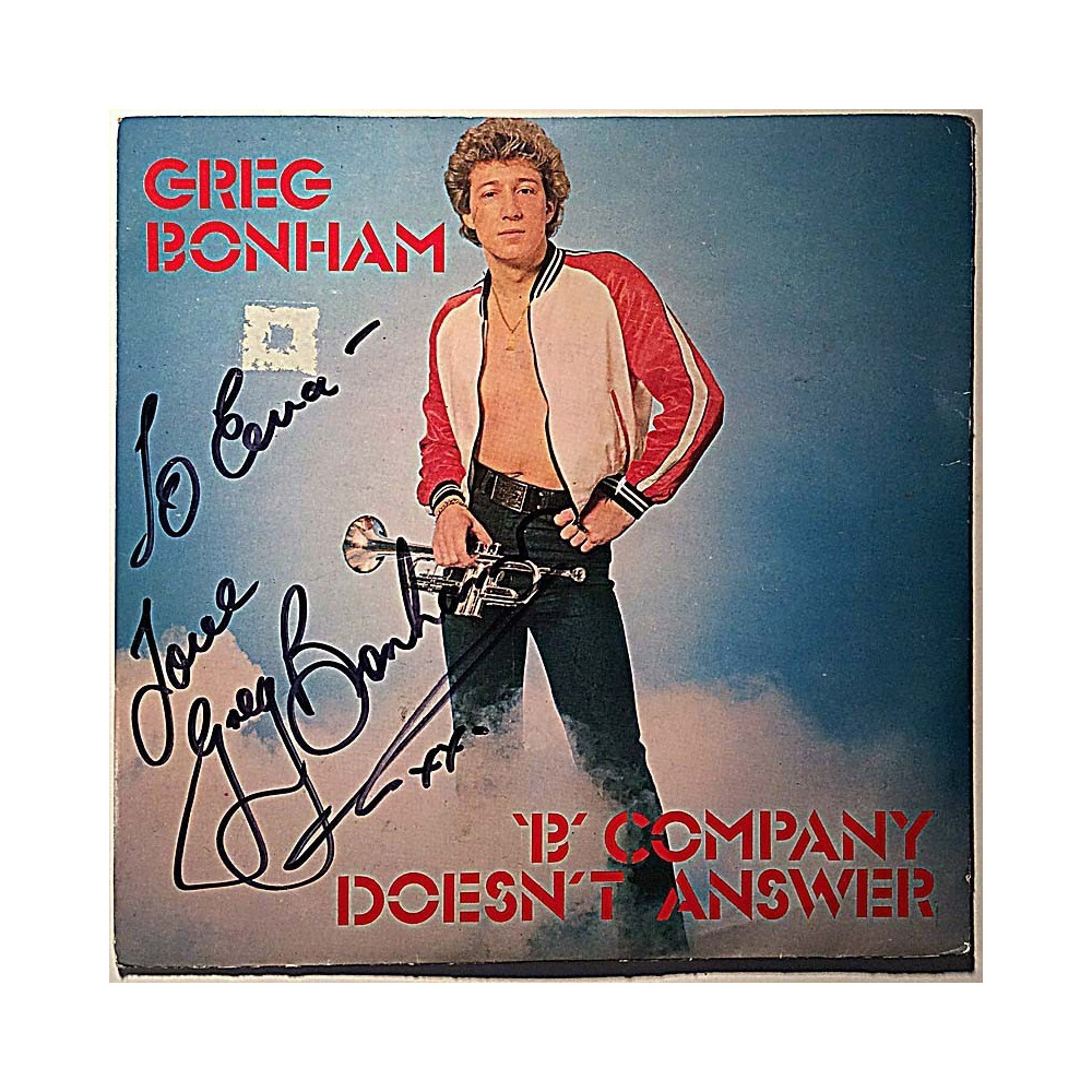 Bonham Greg: B Company Doesn't Answer / Love Lost  kansi VG levy EX käytetty vinyylisingle PS