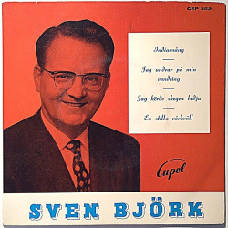 Björk Sven 1963 CEP 352 Indiansång EP second hand single