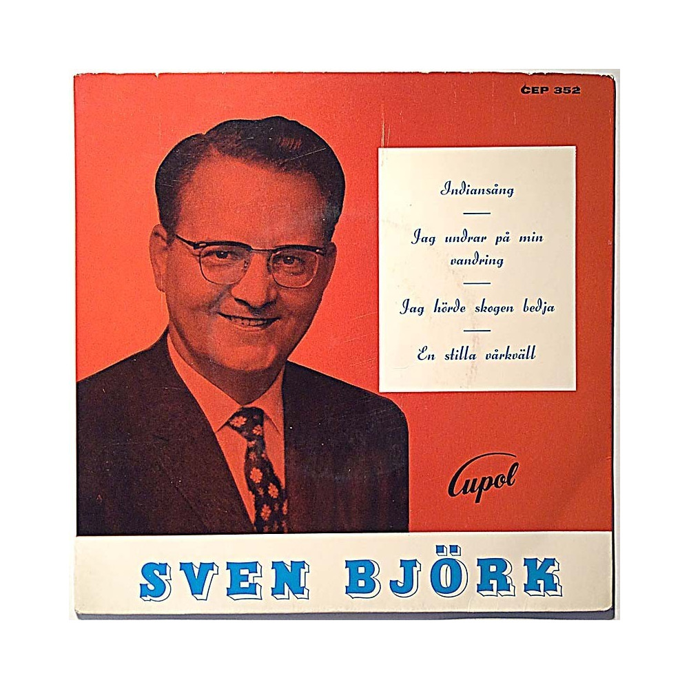 Björk Sven 1963 CEP 352 Indiansång EP second hand single