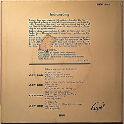 Björk Sven 1963 CEP 352 Indiansång EP second hand single