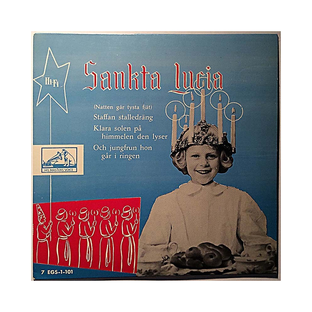Sankta Lucia 1960’s 7 EGS-1-101 Sång med orkester EP second hand single