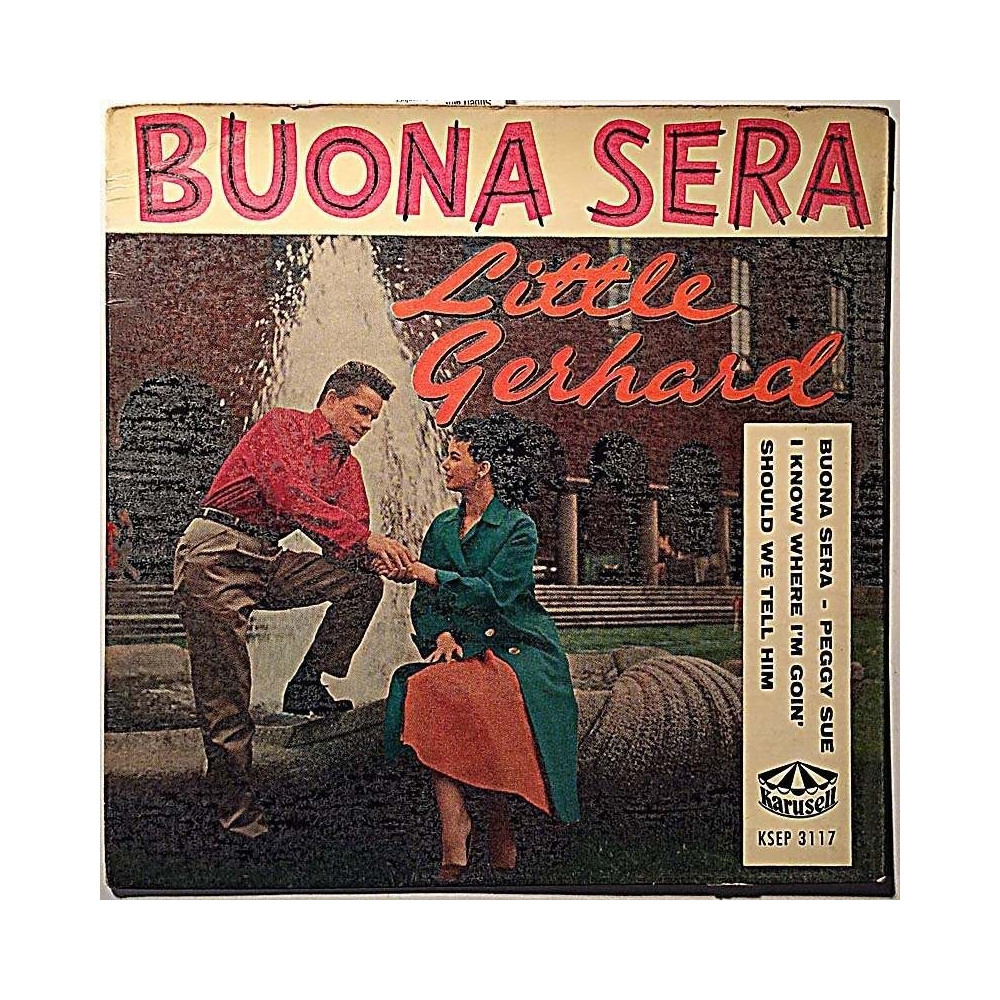 Little Gerhard And His Rocking Men 1958 KSEP 3117 Buona Sera EP begagnad singelskiva