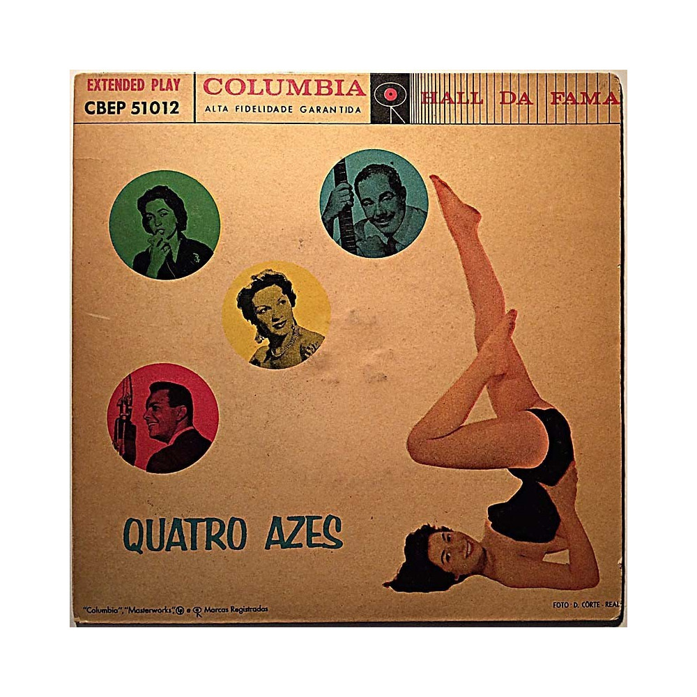 Zilá Fonseca, Cauby Peixoto + muuta 1963 CBEP 51012 Quatro Azes EP begagnad singelskiva