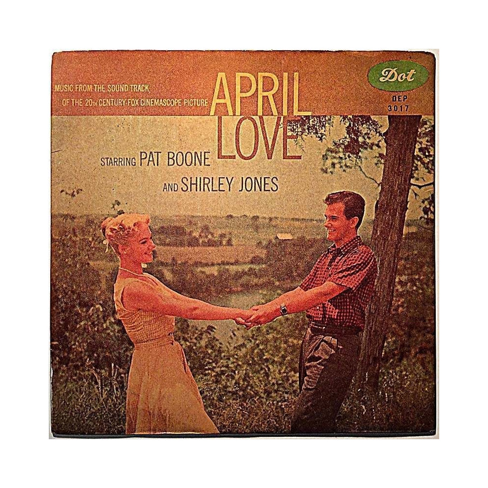 Boone Pat 1958 DEP 3017 April Love EP begagnad singelskiva