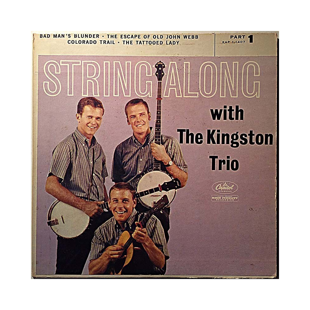 Kingston Trio 1960 EAP 1-1407 String Along Part 1 EP second hand single
