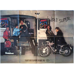 Tunturi Super Sport 78, Used Poster, year 1978 width 80cm  height 56 cm HELP! juliste 80cm x 56cm
