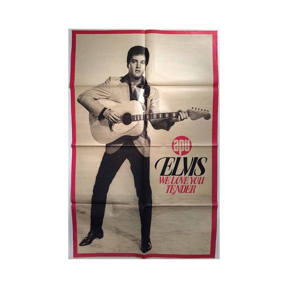 Elvis: We love you tender : juliste APU-lehdestä 51cm x 80cm - Juliste