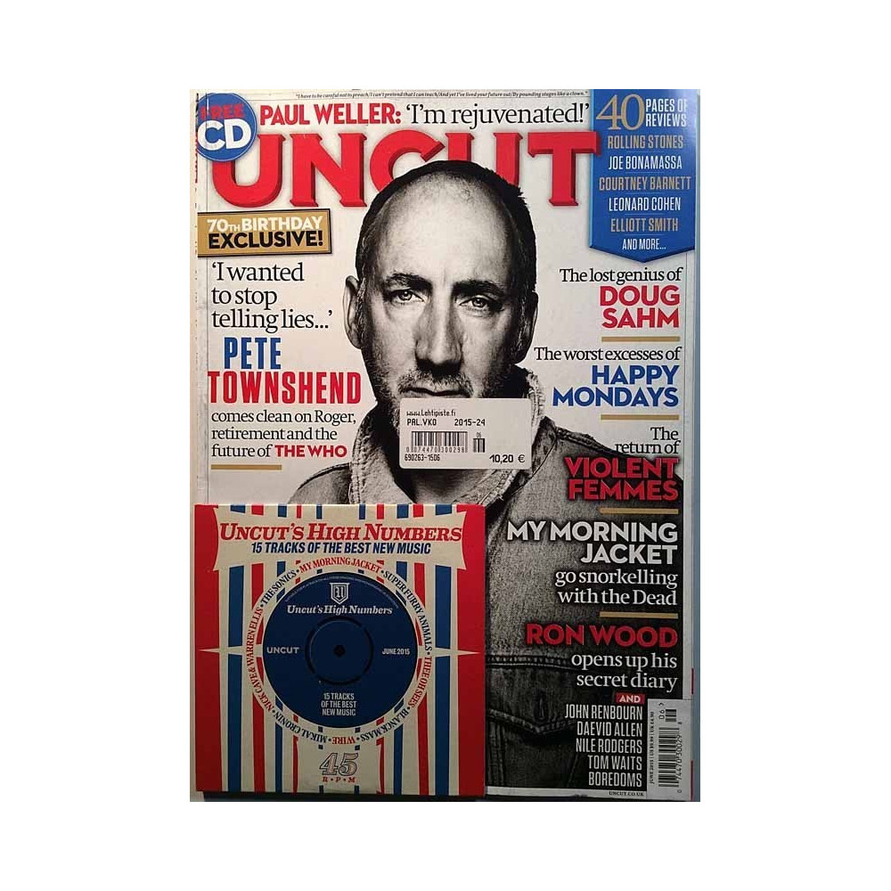 Uncut : Pete Townshend, Doug Sahm, Happy Mpndays - begagnade magazine