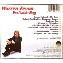 Zevon Warren 1978 118-2 Excitable Boy CD Begagnat