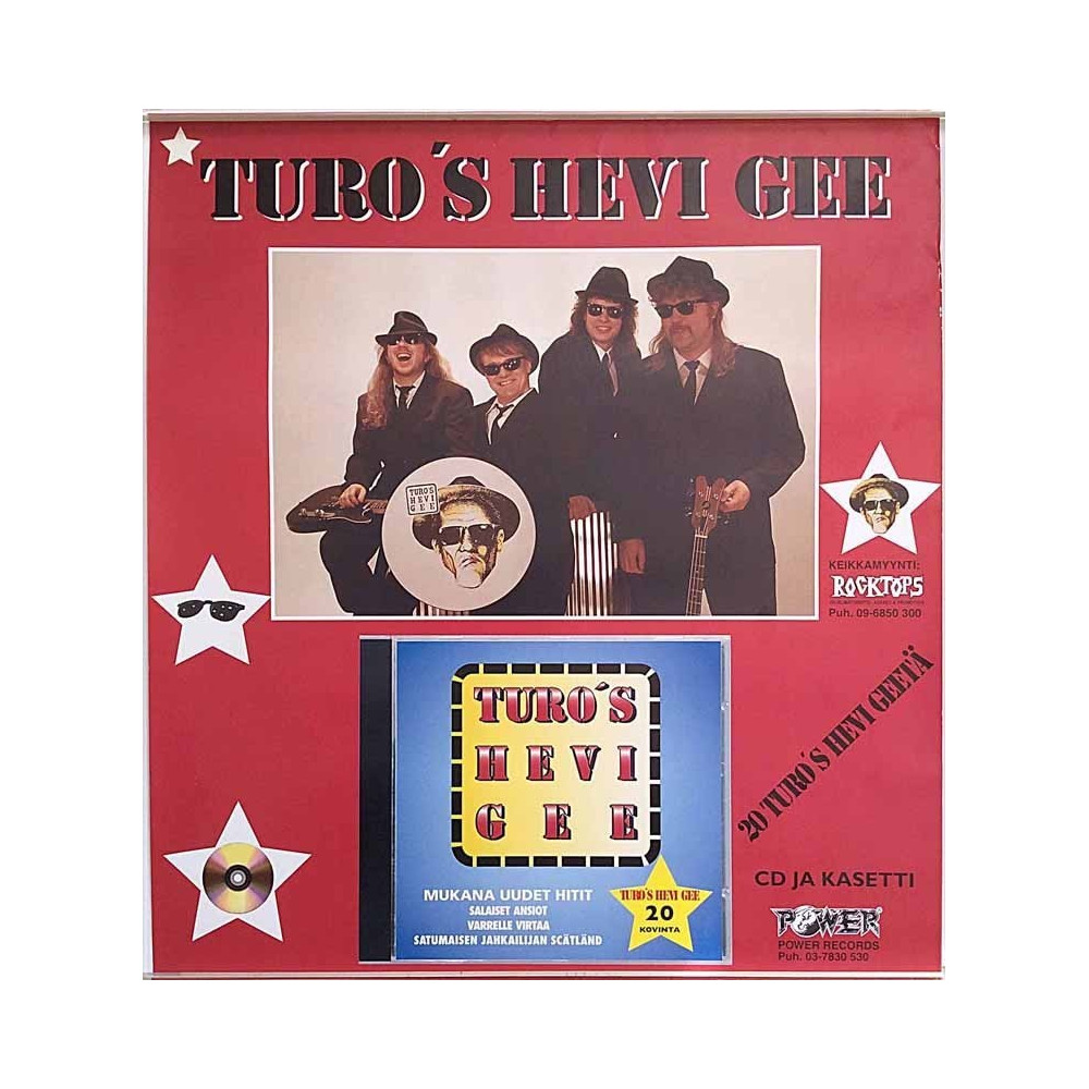 Turo’s Hevi Gee, 20 Turo’s Hevi Geetä : Promojuliste 41cm x 44cm - Juliste