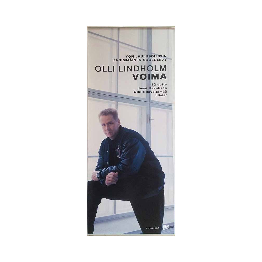 Lindholm Olli, Voima : ensimmäinen soololevy juliste 29cm x 73cm - Juliste
