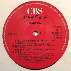 Martika: Martika -88  kansi Ei kuvakantta levy EX kanneton LP