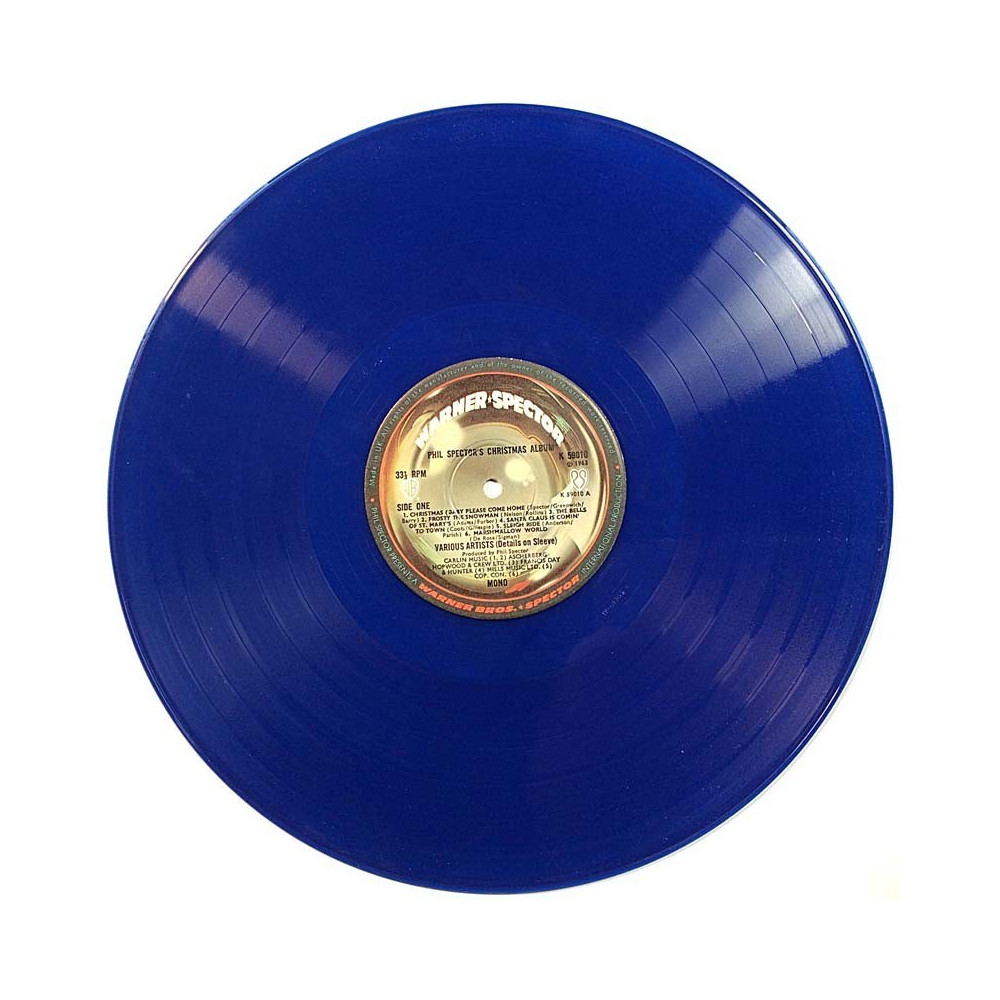 Spector Phil: Phil Spector's Christmas Album (sininen vinyyli)  kansi Ei kuvakantta levy EX- kanneton LP