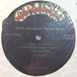 Joe E. Covington's Fat Fandango: Joe E. Covington's Fat Fandango  kansi Ei kuvakantta levy VG+ kanneton LP