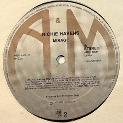 Havens Richie: Mirage  kansi Ei kuvakantta levy EX kanneton LP