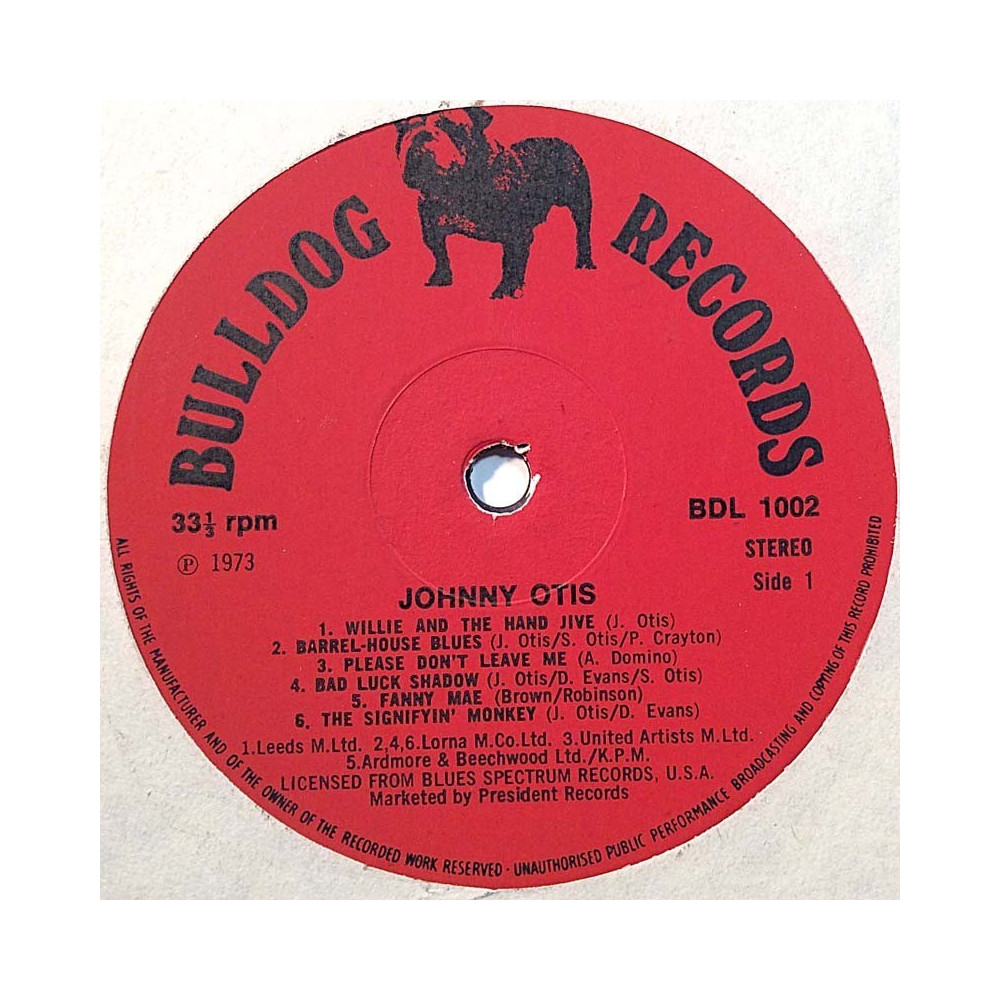 Otis Johnny: Great Rhythm & Blues Vol. 3  kansi Ei kuvakantta levy EX kanneton LP