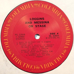 Loggins and Messina: On Stage, tuplasta side 3 ja side 4  kansi Ei kuvakantta levy EX- kanneton LP