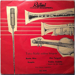 Kärki Toivo: Toivo Kärki soittaa tangoja EP  kansi VG levy VG käytetty vinyylisingle PS