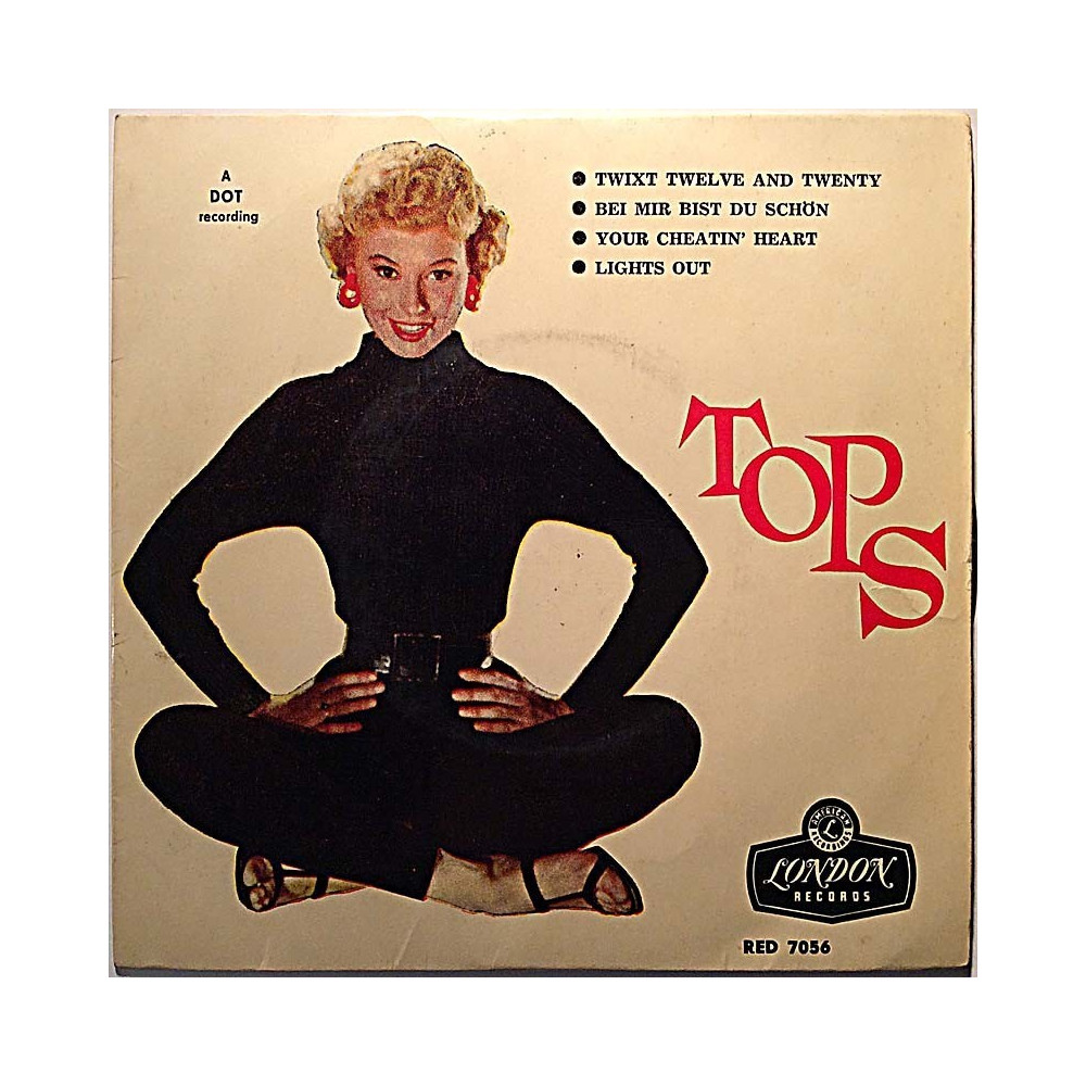 Boone Pat / Louis Prima / Billy Vaugh 1958 RE-D 7056 TOPS EP begagnad singelskiva