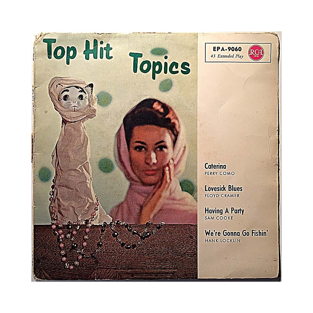 Cooke Sam, Perry Como, Floyd Cramer 1962 EPA 9060 Top Hit Topics EP begagnad singelskiva