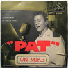 Boone Pat: On Mike EP  kansi G+ levy VG käytetty vinyylisingle PS