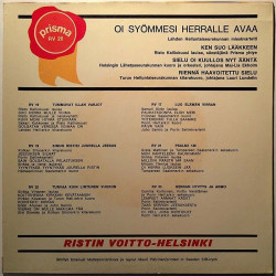 Eri esittäjiä: Oi Syömmesi Herralle Avaa EP  kansi EX levy EX käytetty vinyylisingle PS
