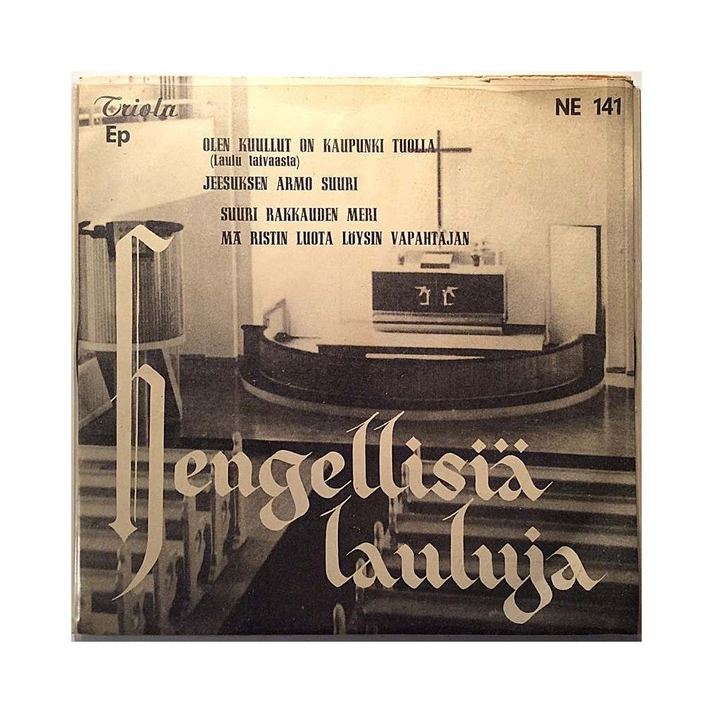 Helsingin Saalem-seurakunnan kuoro 1953 NE 141 Hengellisiä Lauluja EP begagnad singelskiva