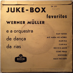 Orquestra de dança Da Rias, Werner Müller 1950’s DX 2111 Juke-Box - Favoritos EP begagnad singelskiva