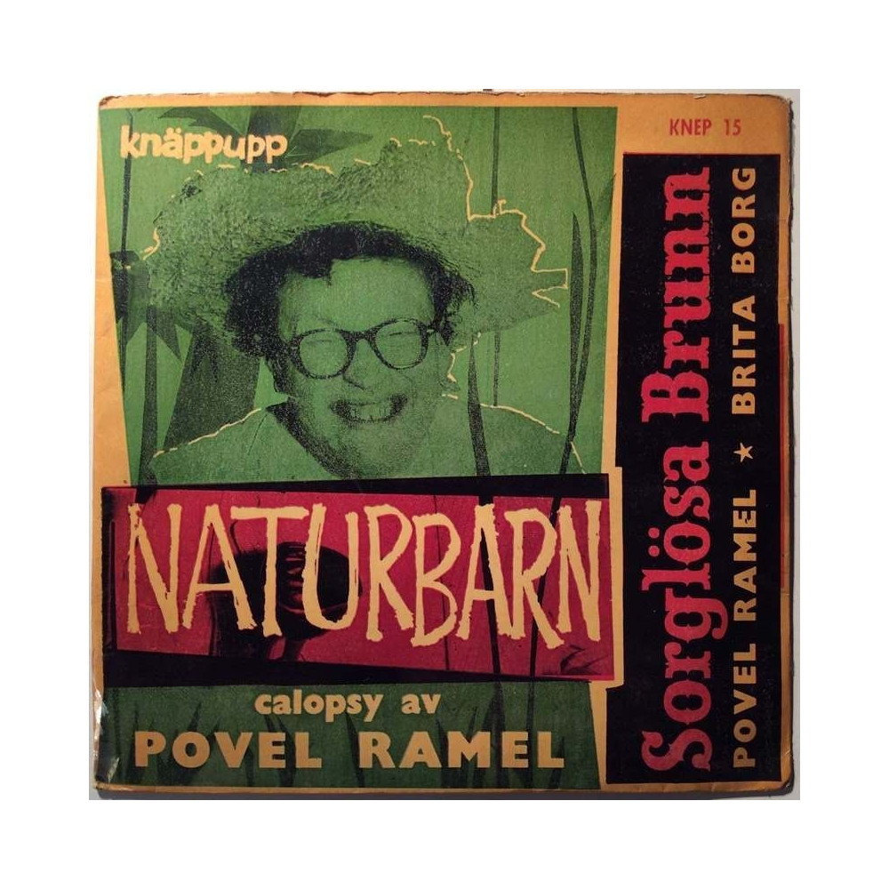 Povel Ramel / & Brita Borg  1959 Knep 15 Naturbarn EP begagnad singelskiva