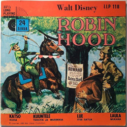 Ahlapuro Ossi 1969/1971 LLP 118 Walt Disney Balladi Robin Hood’ista begagnad singelskiva