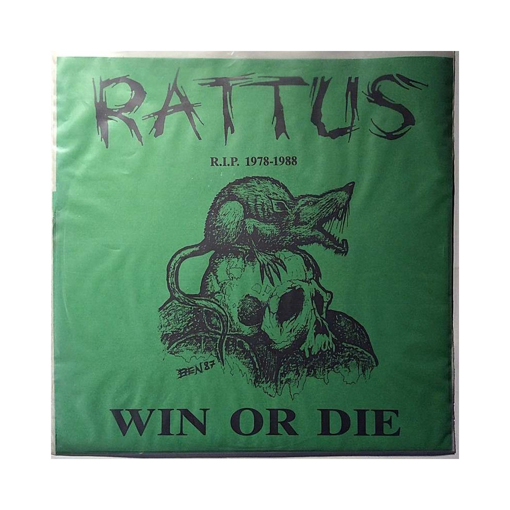 Rattus 1988 PTS-0588 Win Or Die limited edition numero 29 / 100 begagnad singelskiva