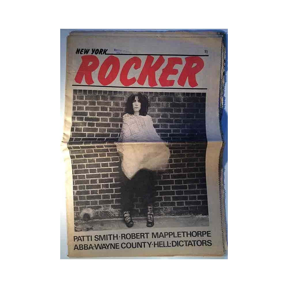 New York Rocker  1976 5 December Patti Smith, Robert Mapplethorpe, Dictators musiikkilehti