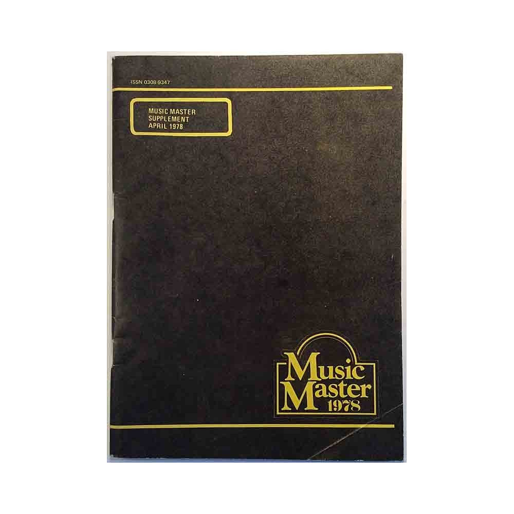 Music Master 1978 April Supplement April used magazine