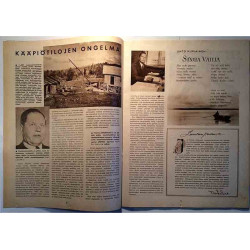 Kansan Kuvalehti 1950 N:o 18 Takakannen tietokilpailu, mitä rakennuksia? used magazine