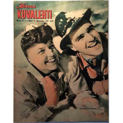 Kansan Kuvalehti 1951 7 Tunturien keväässä aikakauslehti