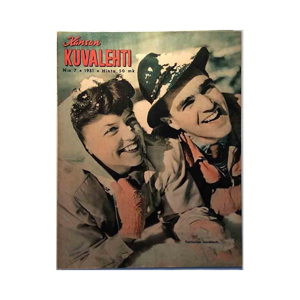 Kansan Kuvalehti 1951 7 Tunturien keväässä begagnade magazine