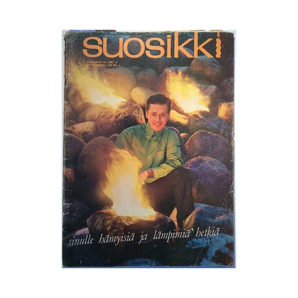 Suosikki 1967 12 2 kuvaa leikattu sivuilta 3-6 begagnade magazine musik