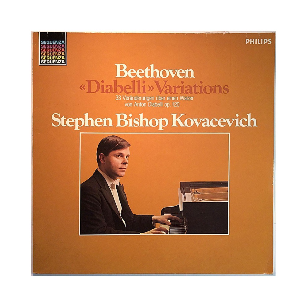 Beethoven - Stephen Bishop-Kovacevich: Diabelli Variations  kansi VG+ levy EX Käytetty LP