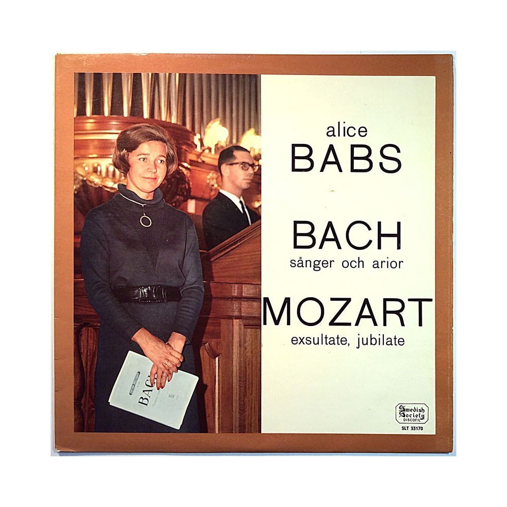 Alice Babs, Bach, Mozart 1966 SLT 33170 Sånger Och Arior / Exsultate, Jubilate Begagnat LP