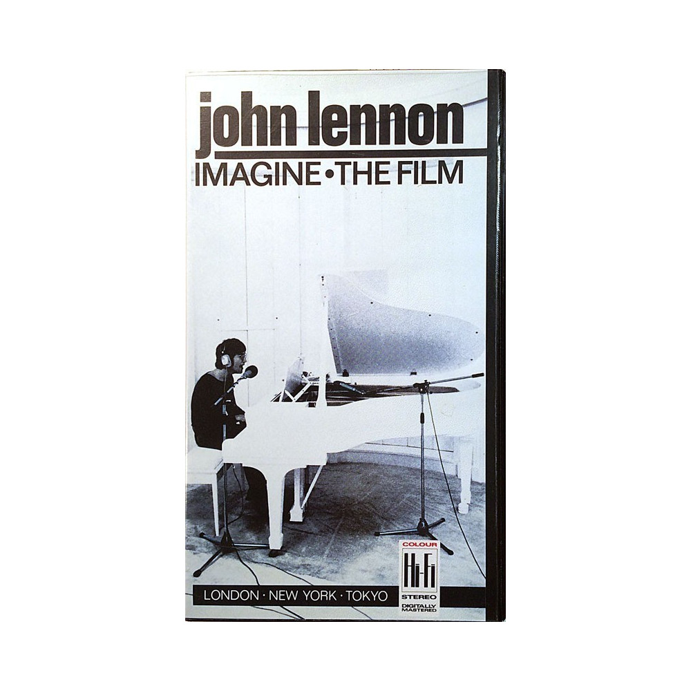 Lennon John: Imagine The Film kansipaperi EX VHS-kasetin kunto EX VHS video