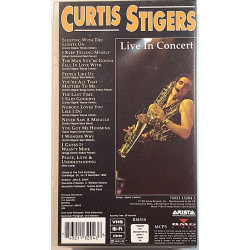 Stiger Curtis: Live in Concert kansipaperi EX VHS-kasetin kunto EX VHS video