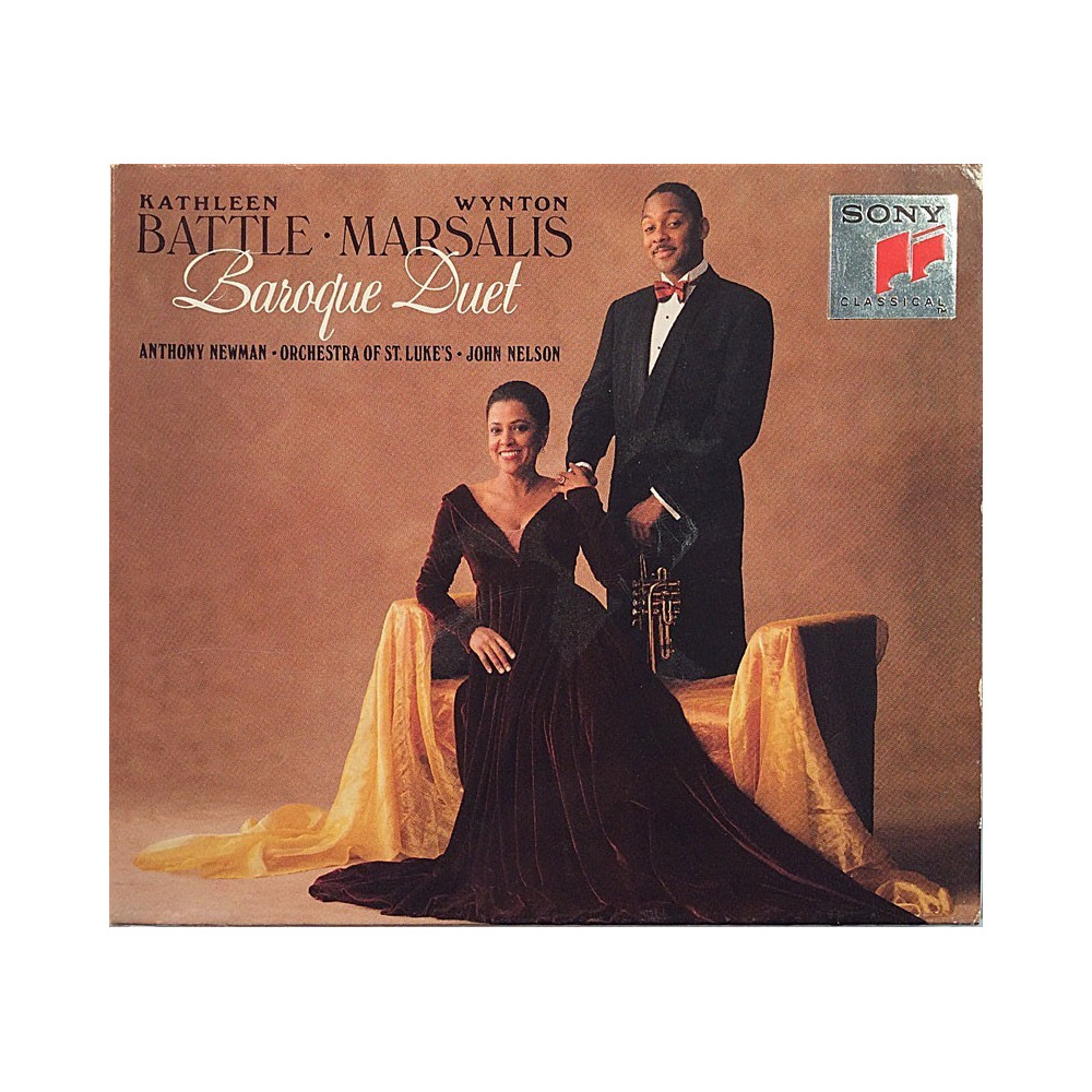 Kathleen Battle • Wynton Marsalis: Baroque Duet kansivihko EX CD:n kunto EX Käytetty CD