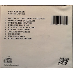Webster Ben 1969 CD CHARLY 15 For the Gov’nor CD Begagnat