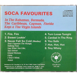 Soca Favourites 1987 CD-GBI-214 In the Bahamas, Bermuda, Caribbean... Used CD