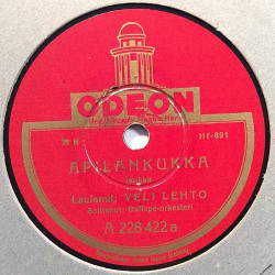 Lehto Veli / A. Aimo: Apilankukka / Kultaa kalliimpi  kansi paperikansi/muovitasku levy EX- savikiekko gramofonilevy