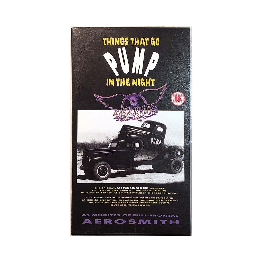 Aerosmith 1990 7599 38172-3 Things That Go Pump In The Night VHS video